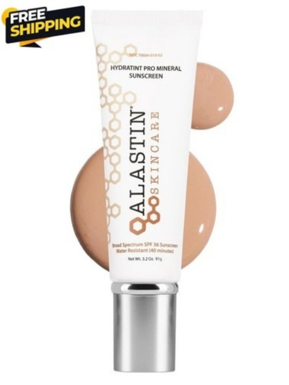 ALASTIN HydraTint Pro Mineral Sunscreen SPF 36 – Tinted Face Sunscreen 3.2 oz